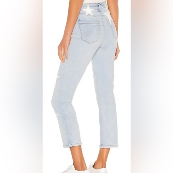 BLANK NYC Madison Crop High-Rise Straight In Too Deep Star Jeans 27 EUC - Picture 2 of 11